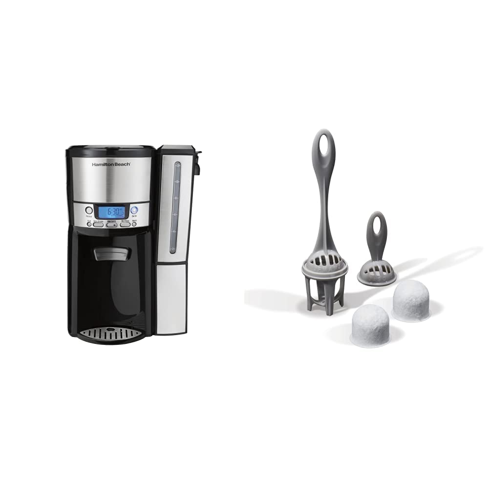 Charcoal Coffee Maker Water Filter Replacement Pods and Handle, 2-Pack and 12 Cup Coffee Maker G449