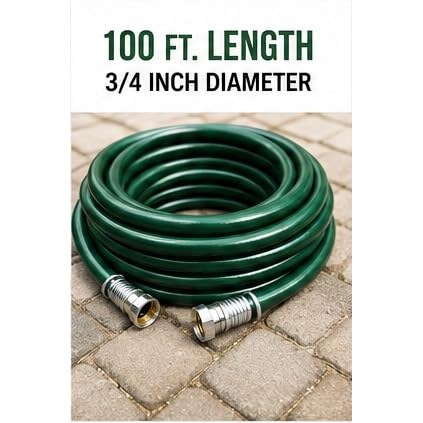 Heavy Duty 3/4 Inch x 100 FT Garden Hose Q954