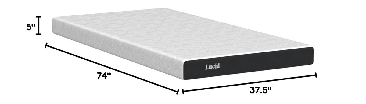 5" Firm Gel Memory Foam Mattress Twin Size B1595