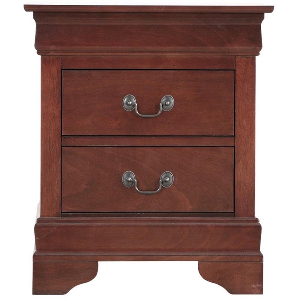 Cherry 2 Drawer Nightstand N5390