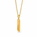 24K Yellow Gold Center Pendant with Gold Frame D123638