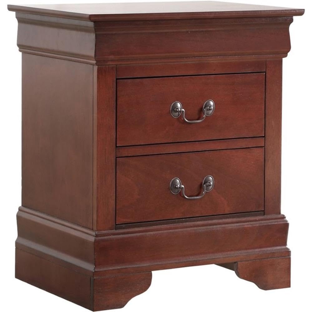 Cherry 2 Drawer Nightstand N5390