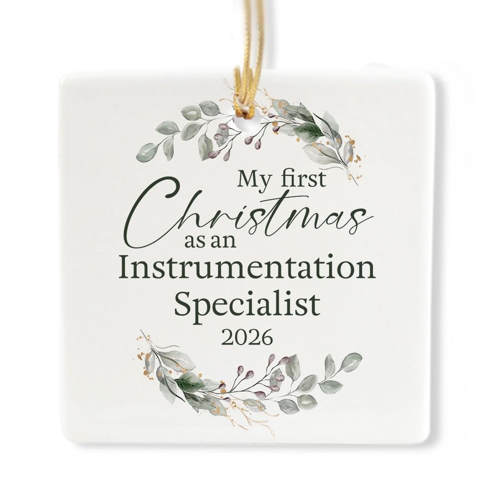 Ceramic 3-inch Square Ornament C523