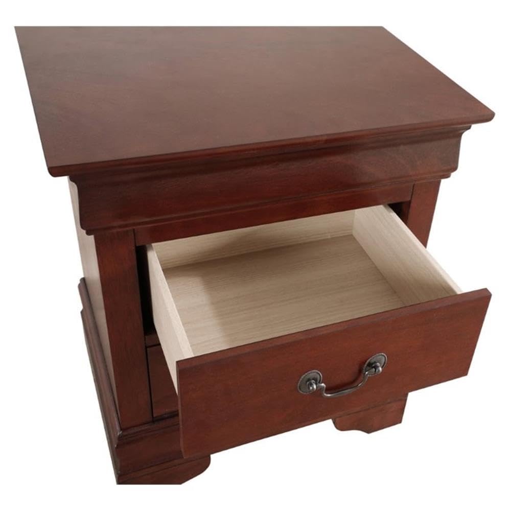 Cherry 2 Drawer Nightstand N5390