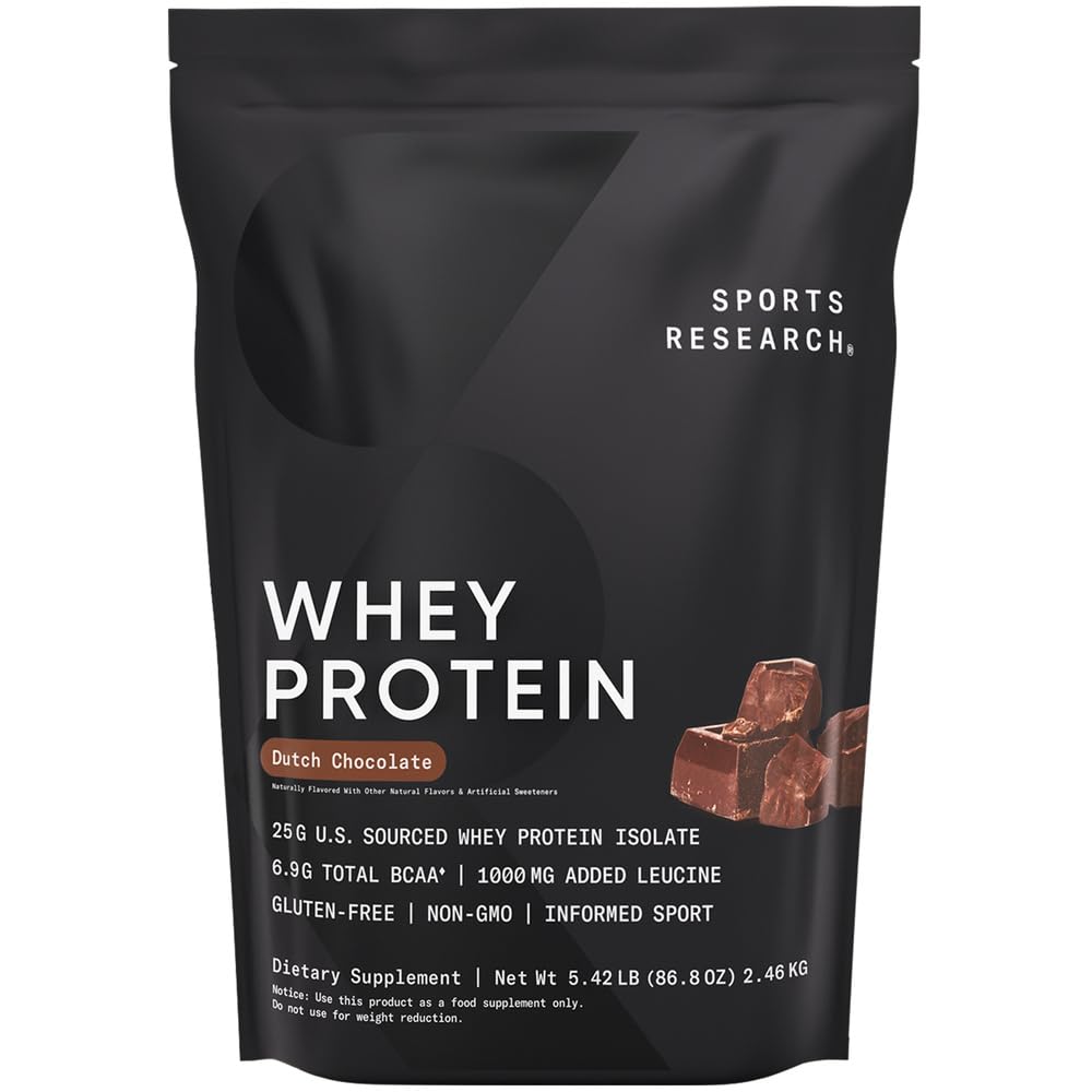 Whey Protein Isolate Powder Dutch Chocolate 5.42lb Bag P82025
