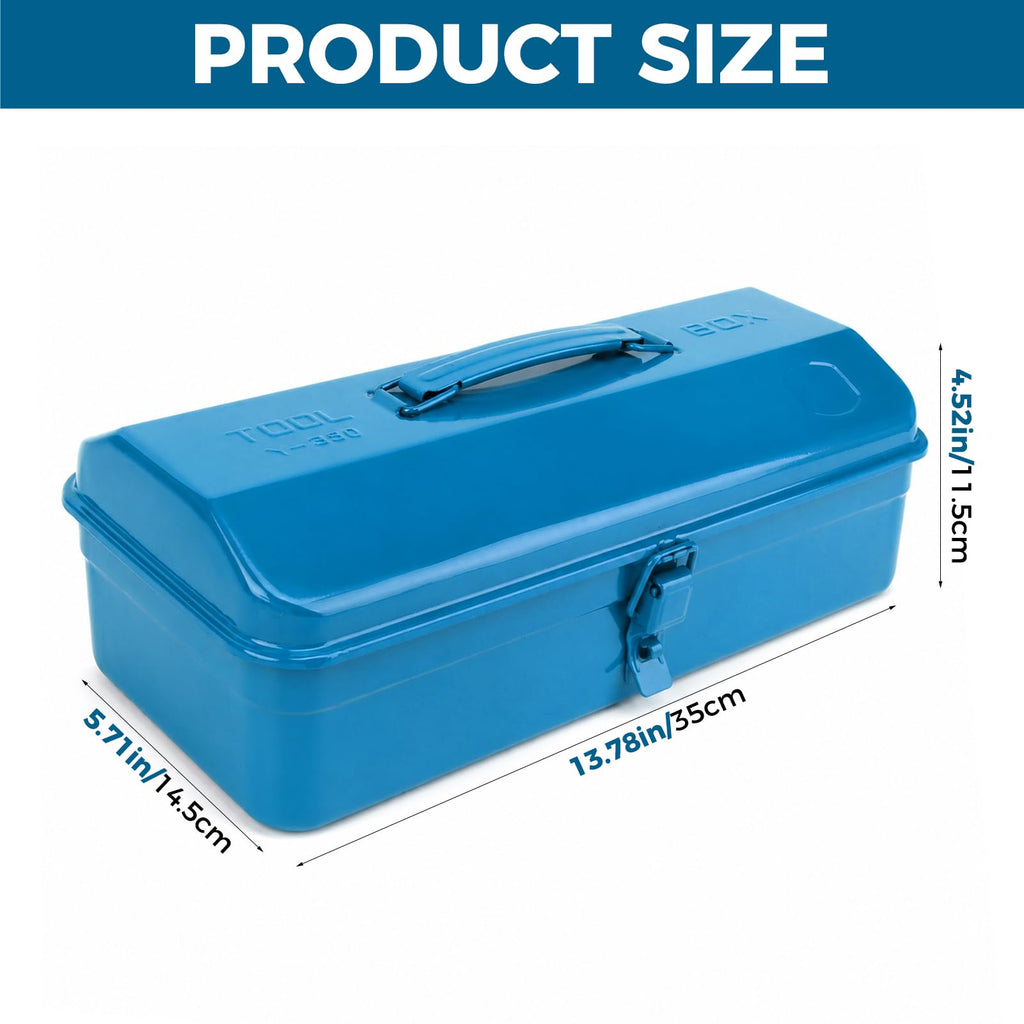 14.6" Metal Tool Box with Lock D974