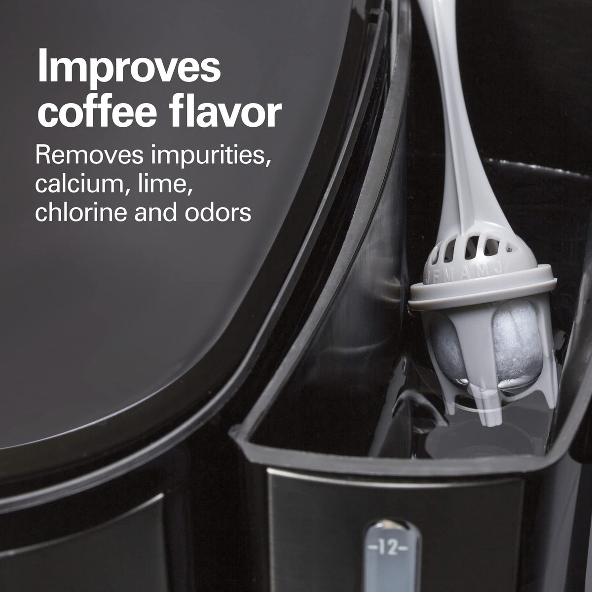 Charcoal Coffee Maker Water Filter Replacement Pods and Handle, 2-Pack and 12 Cup Coffee Maker G449
