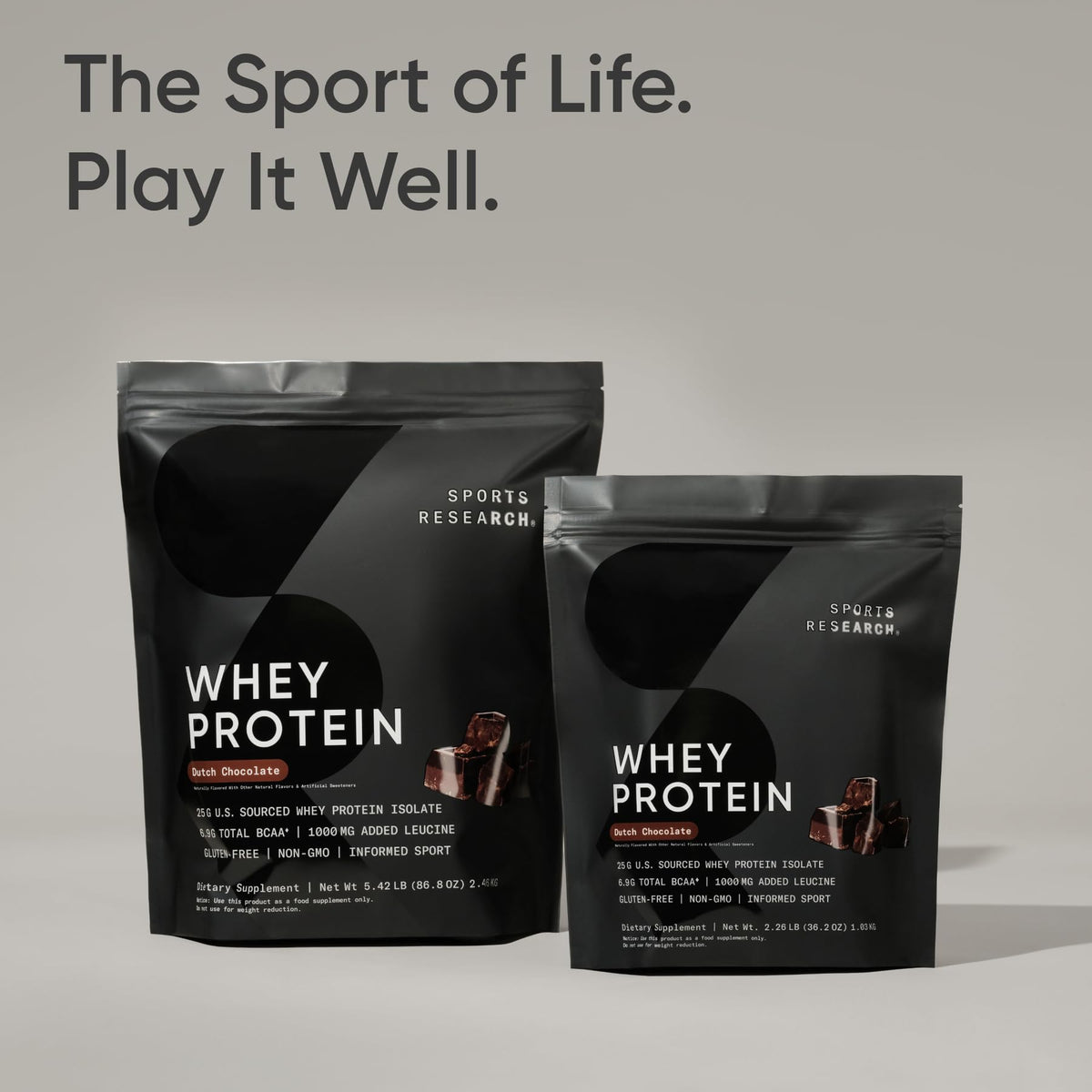 Whey Protein Isolate Powder Dutch Chocolate 5.42lb Bag P82025