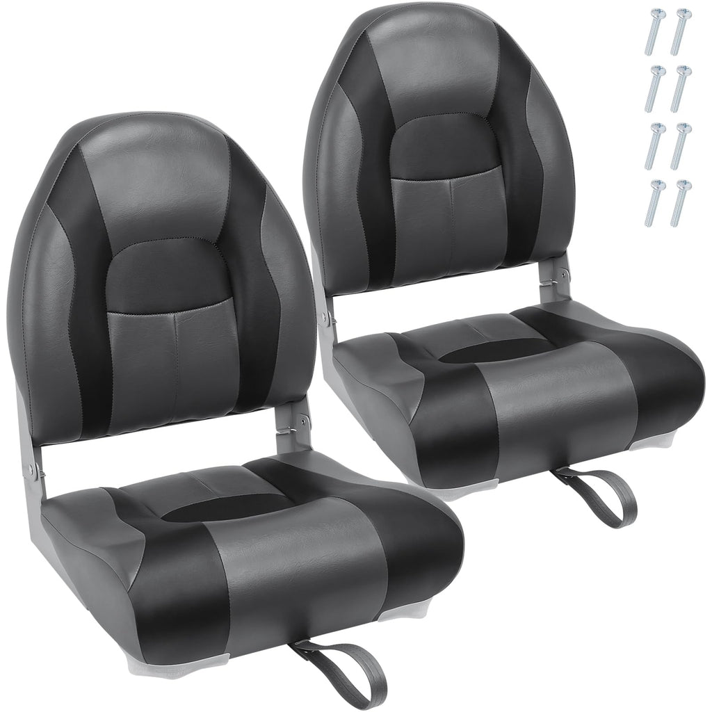 High Back Folding Waterproof Boat Seats 2 Pack Z989