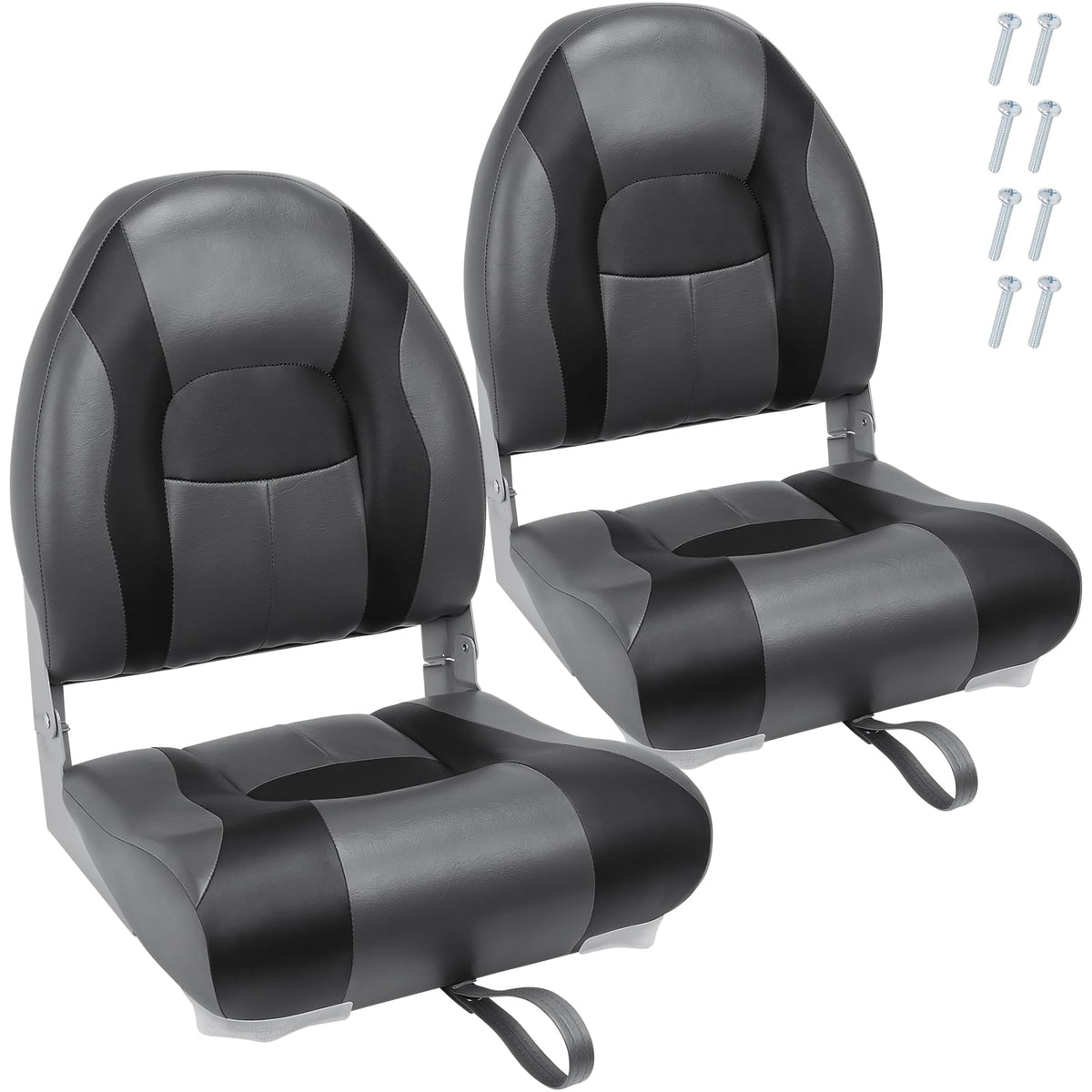 High Back Folding Waterproof Boat Seats 2 Pack Z989