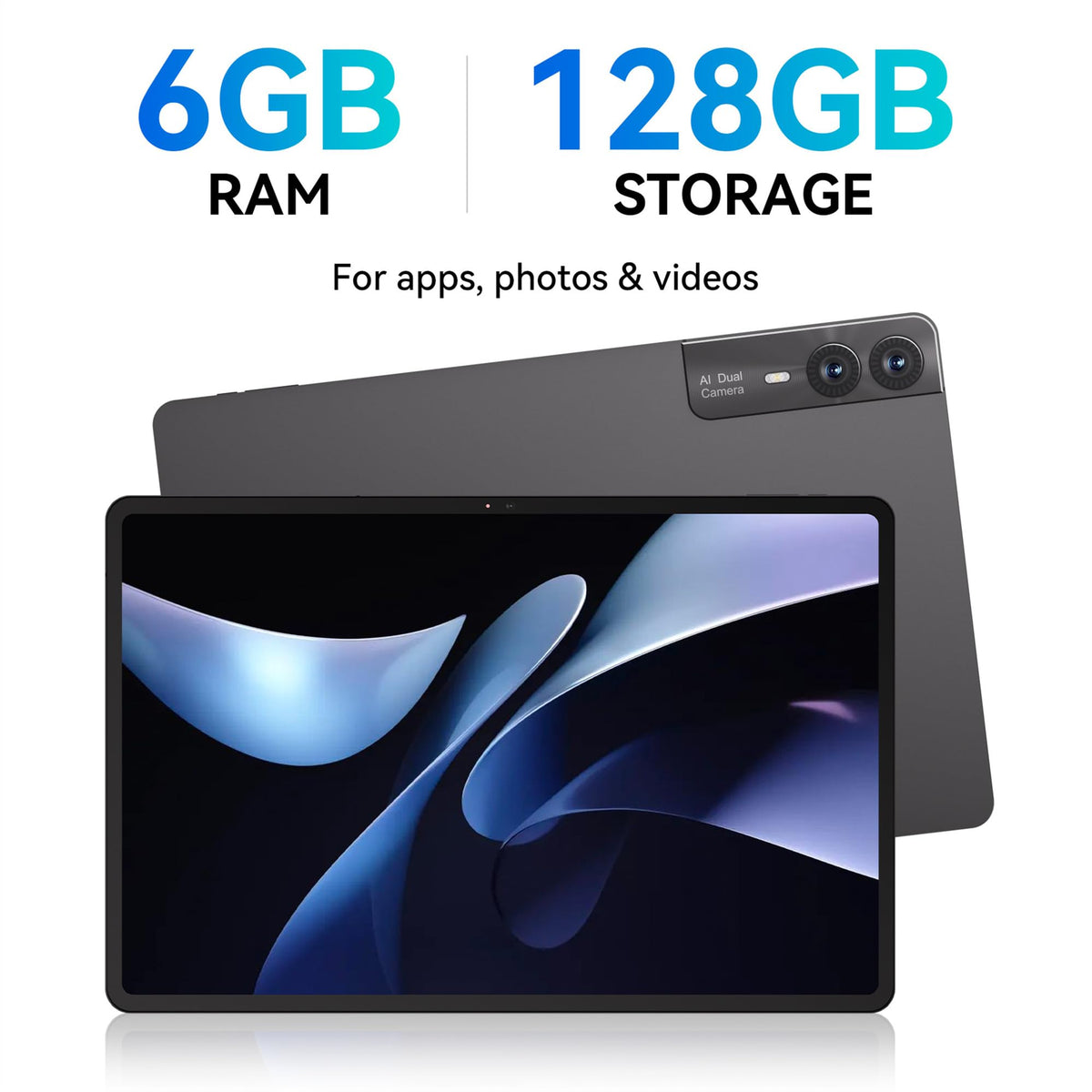 10.1-inch Tablet with Keyboard Case, Mouse, and Stylus D409