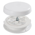 White RV Roof Mushroom Vent with Water Cover Guard Cap X620404