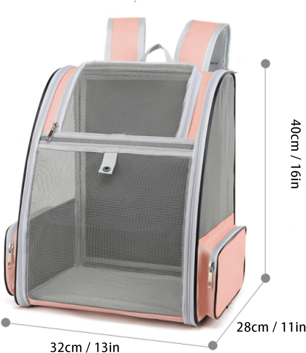 Ventilated Pink Carrier Backpack for Small Pets K447