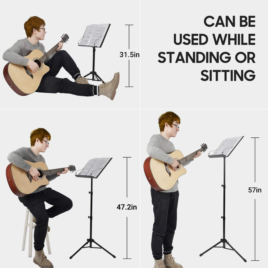 Adjustable Black Sheet Music Stand E872673