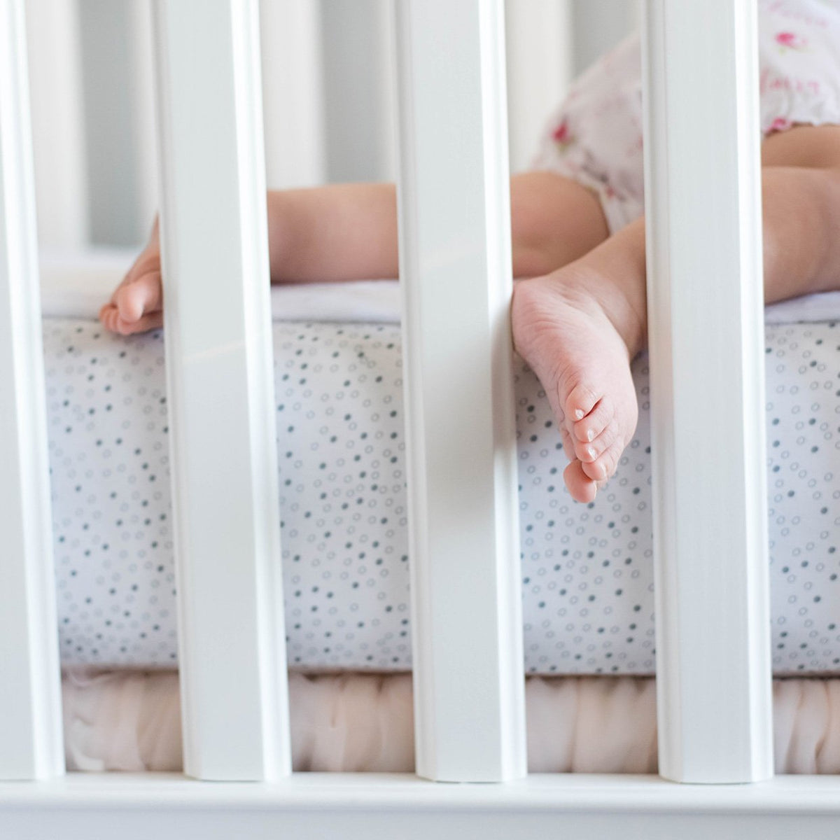 White Cotton Crib Sheet Set D71876