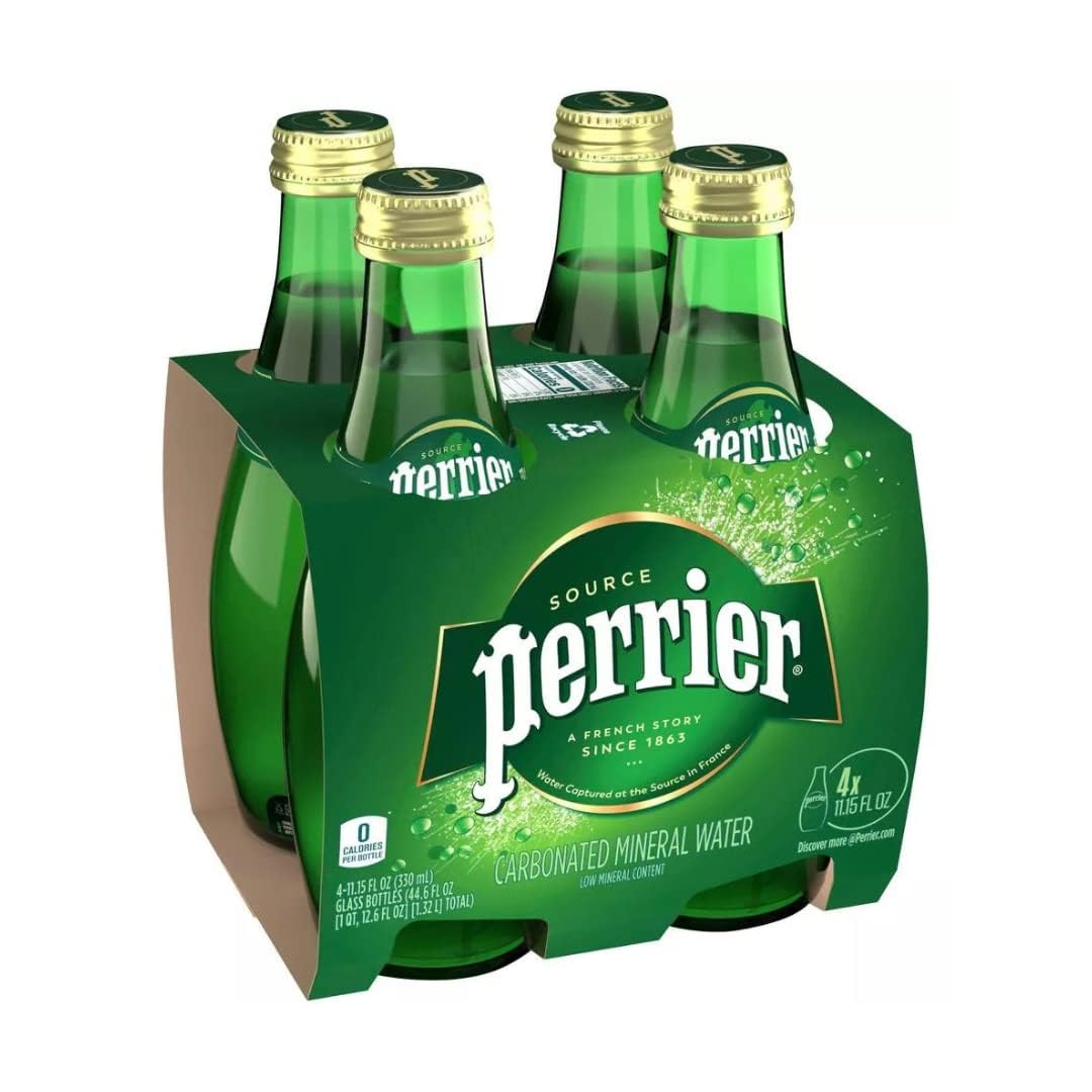 Sparkling Natural Mineral Water 11 Oz Glass Bottles Pack of 12 O22575
