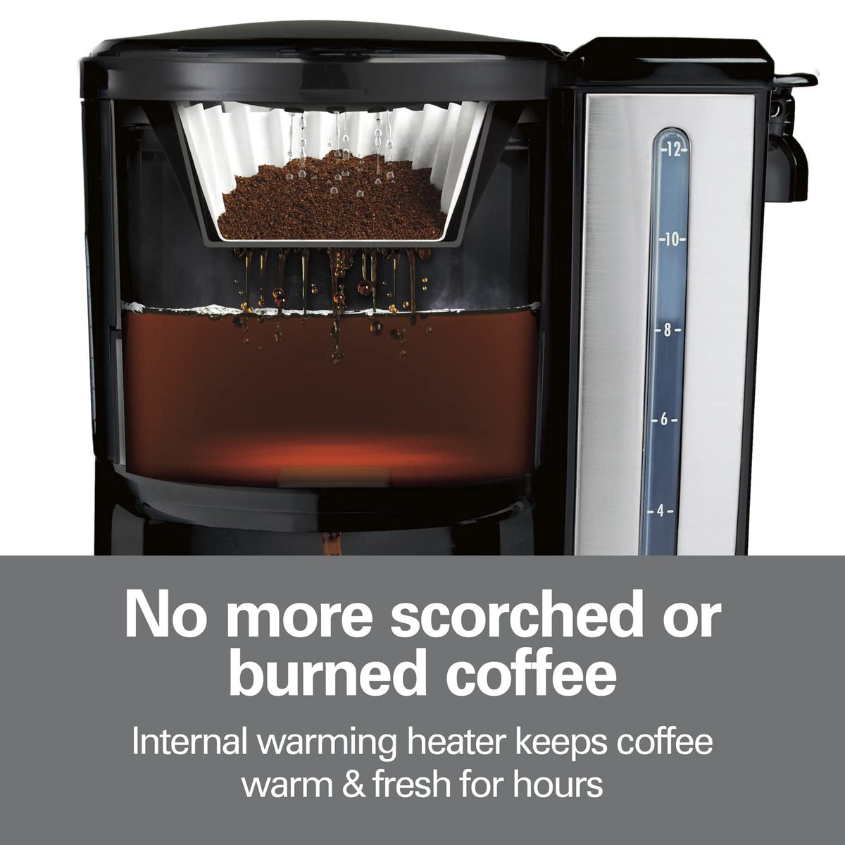 Charcoal Coffee Maker Water Filter Replacement Pods and Handle, 2-Pack and 12 Cup Coffee Maker G449