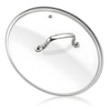 11 IN Glass Lid with Stainless Steel Handle W510758