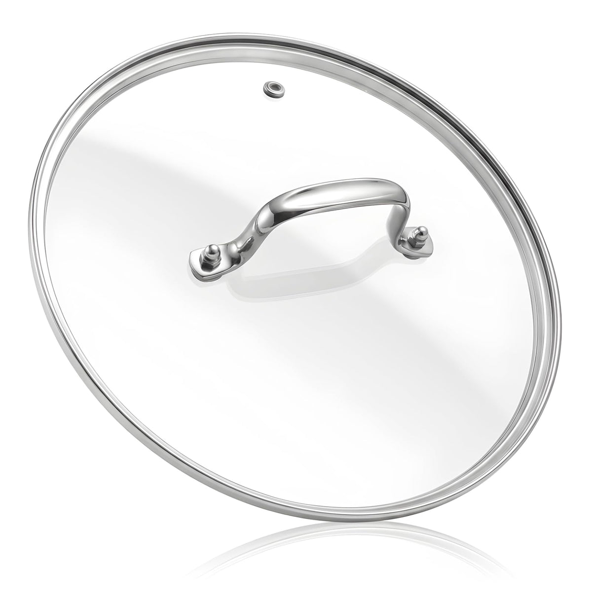 11 IN Glass Lid with Stainless Steel Handle W510758