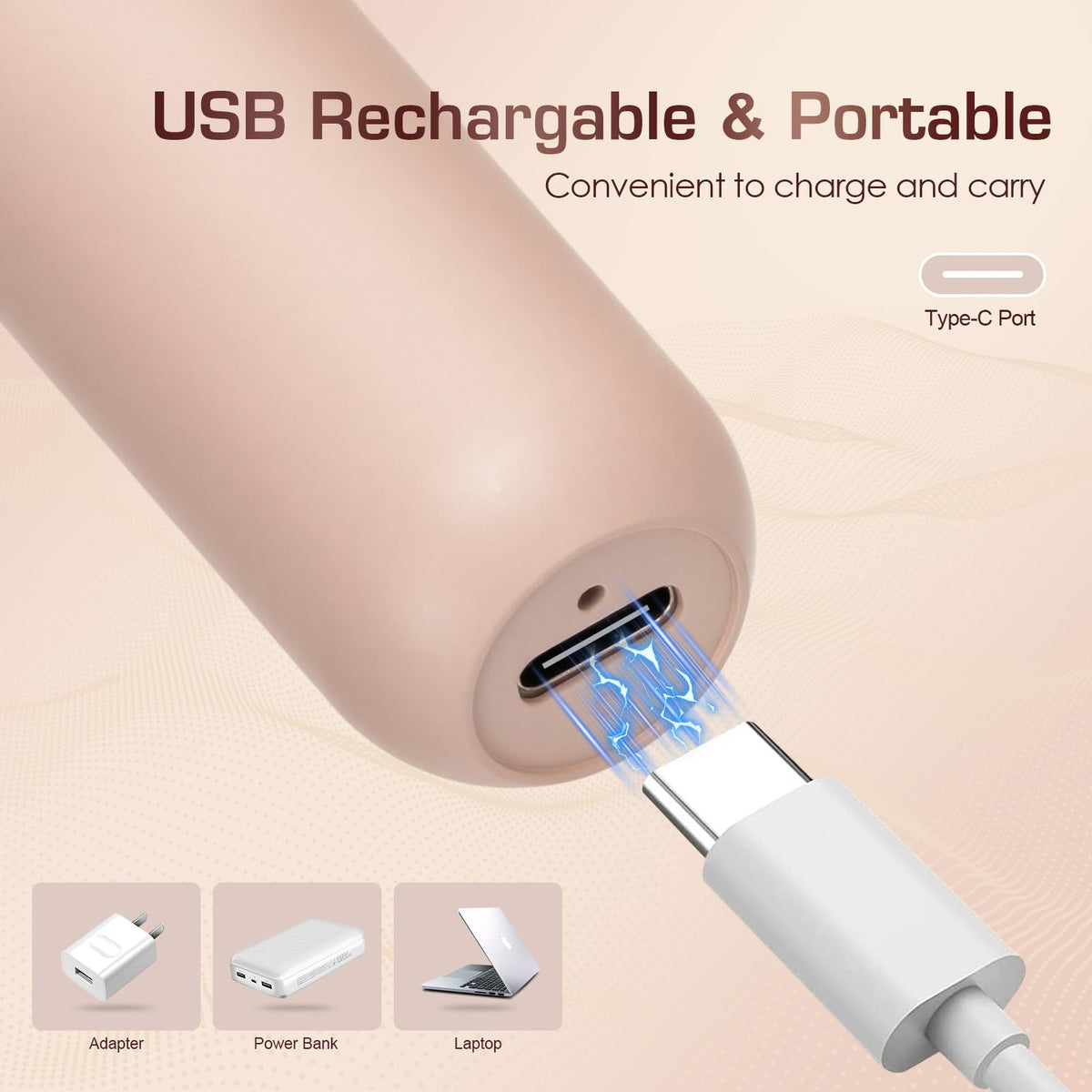 Women 2-in-1 Rechargeable Electric Shaver (Pink) N134