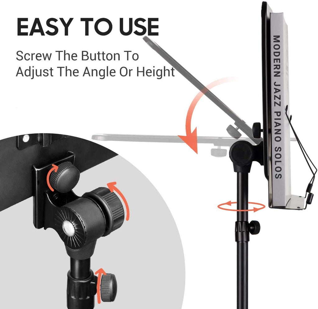 Adjustable Black Sheet Music Stand E872673