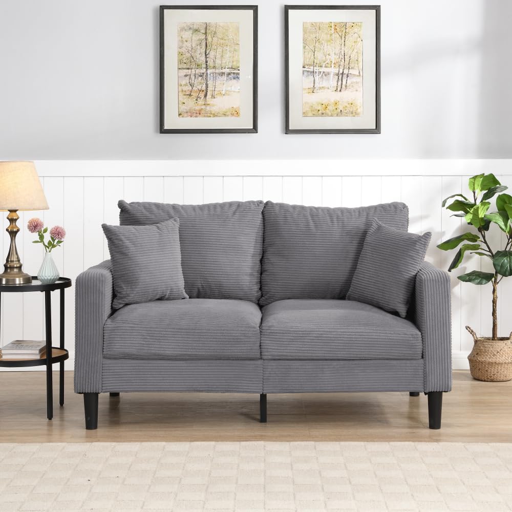 Light Gray 2 Seat Upholstered Sofa G935782