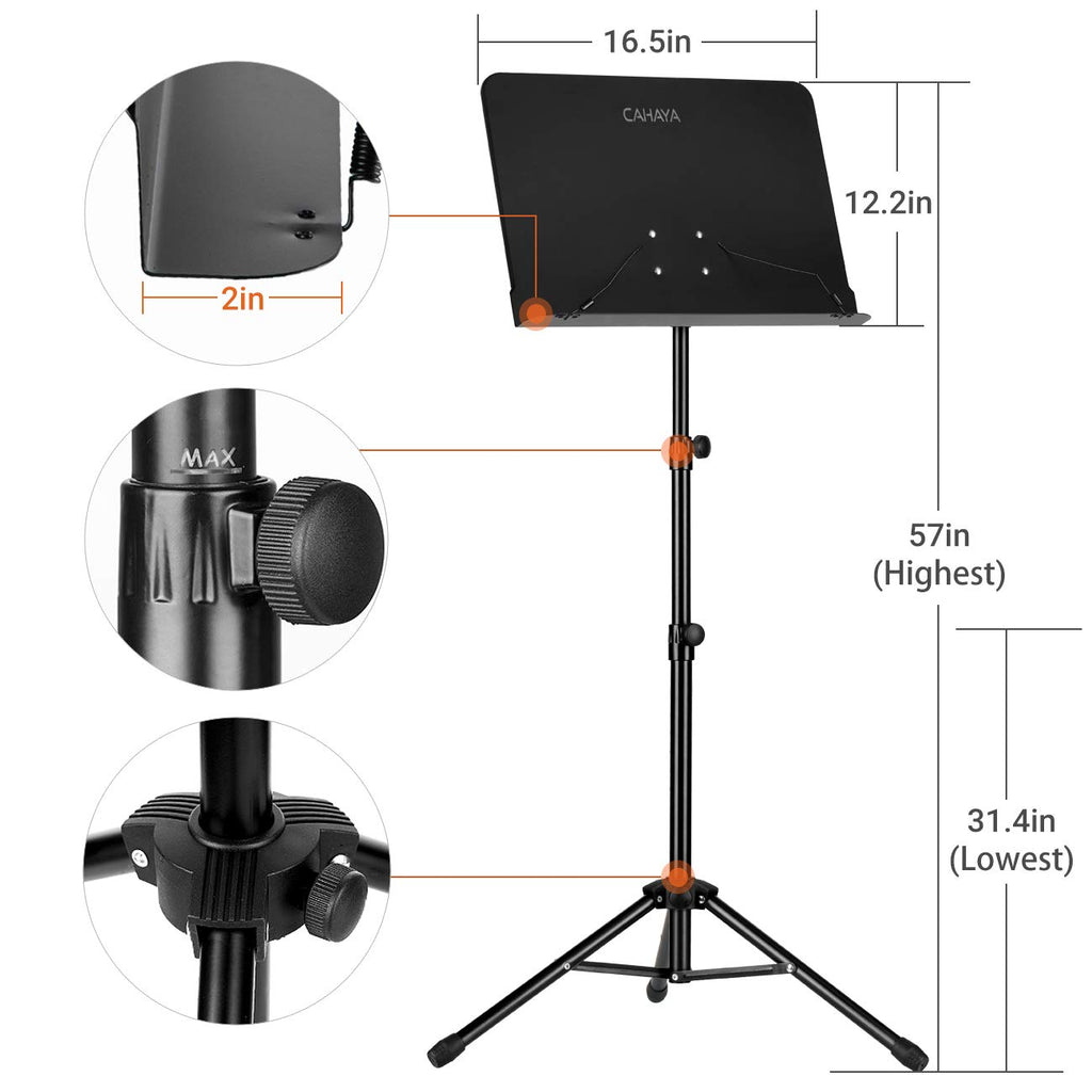 Adjustable Black Sheet Music Stand E872673