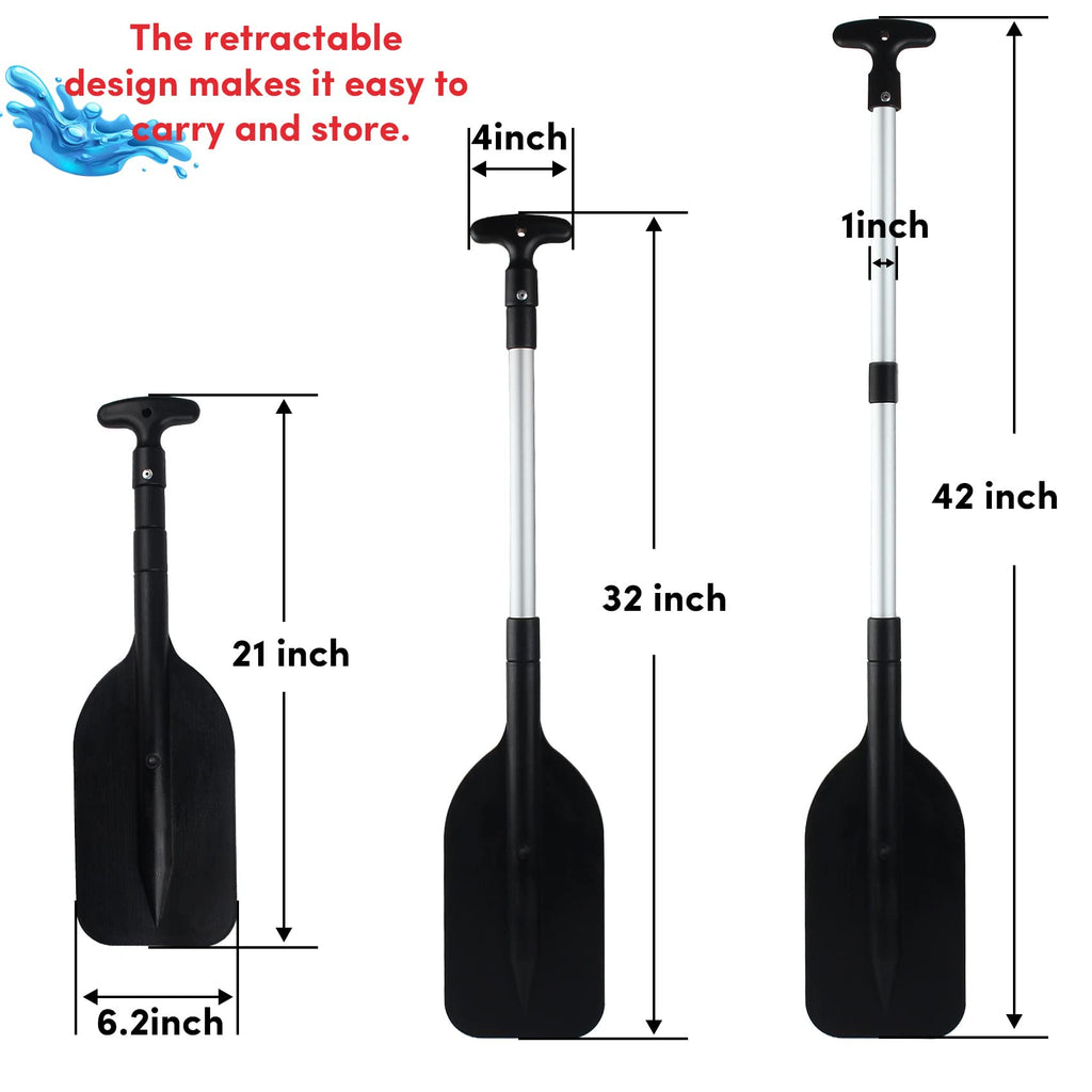 Telescoping Boat Paddle Collapsible Oar 2 Pack M259303
