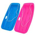 35 Inch 2-Person Plastic Snow Sled with Pull Rope O93608