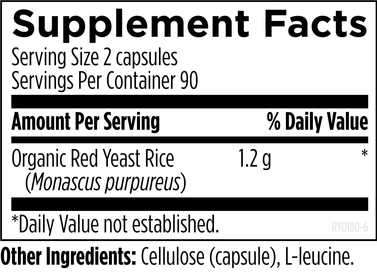 Red Yeast Rice 180 Capsules I746235