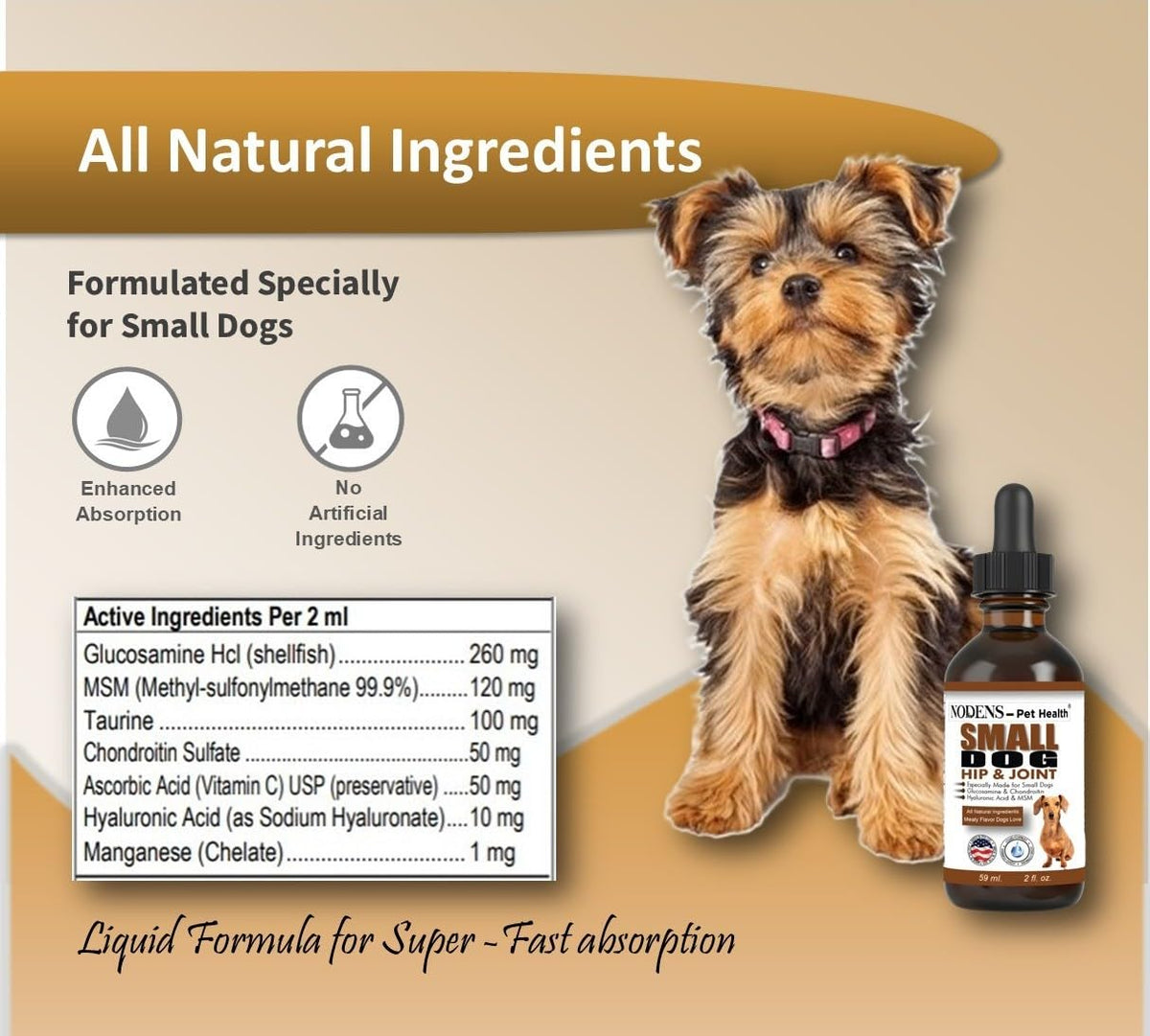 Natural Glucosamine for Cats and Small Dogs Q57262