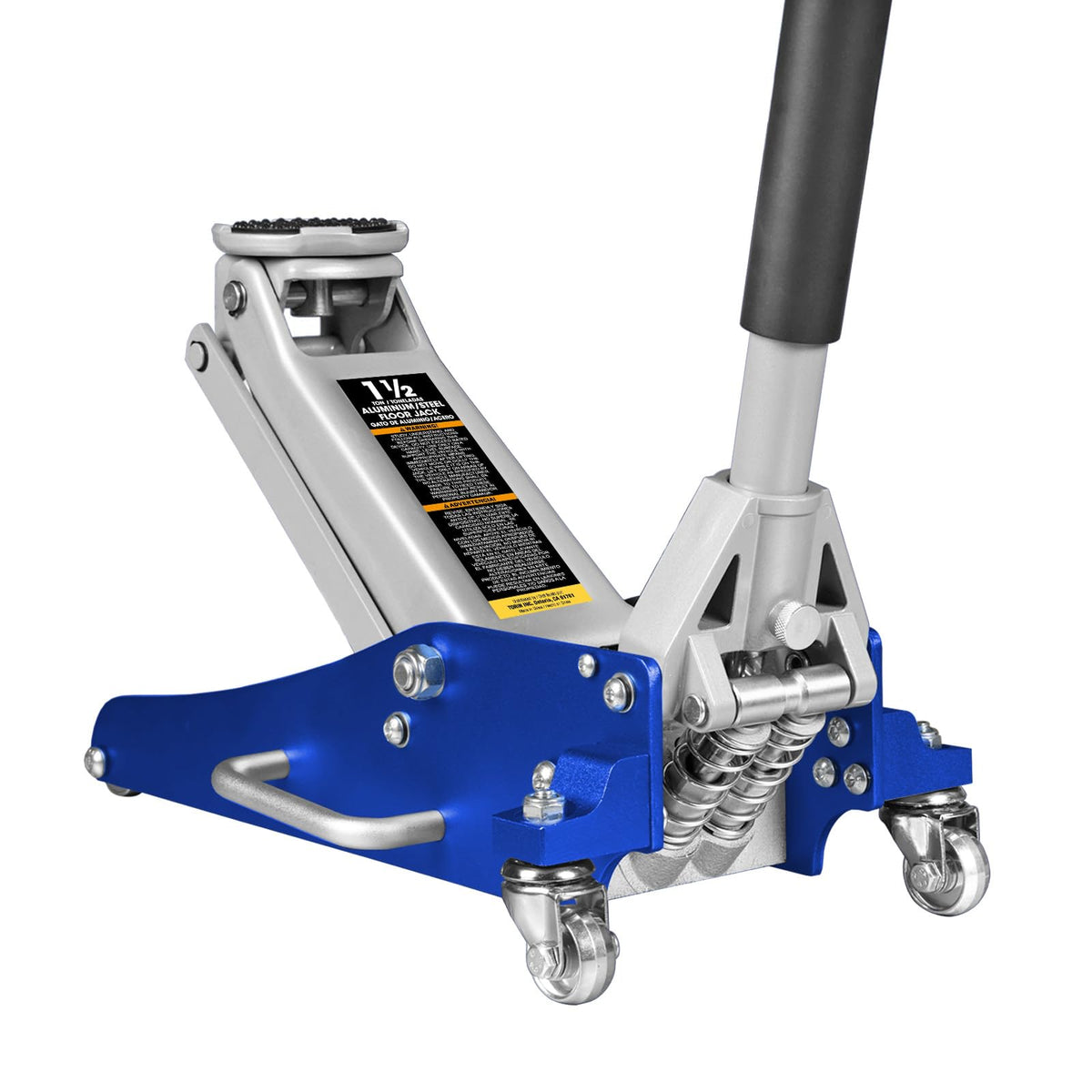 Blue 1.5 Ton Low Profile Aluminum Steel Racing Floor Jack G127085