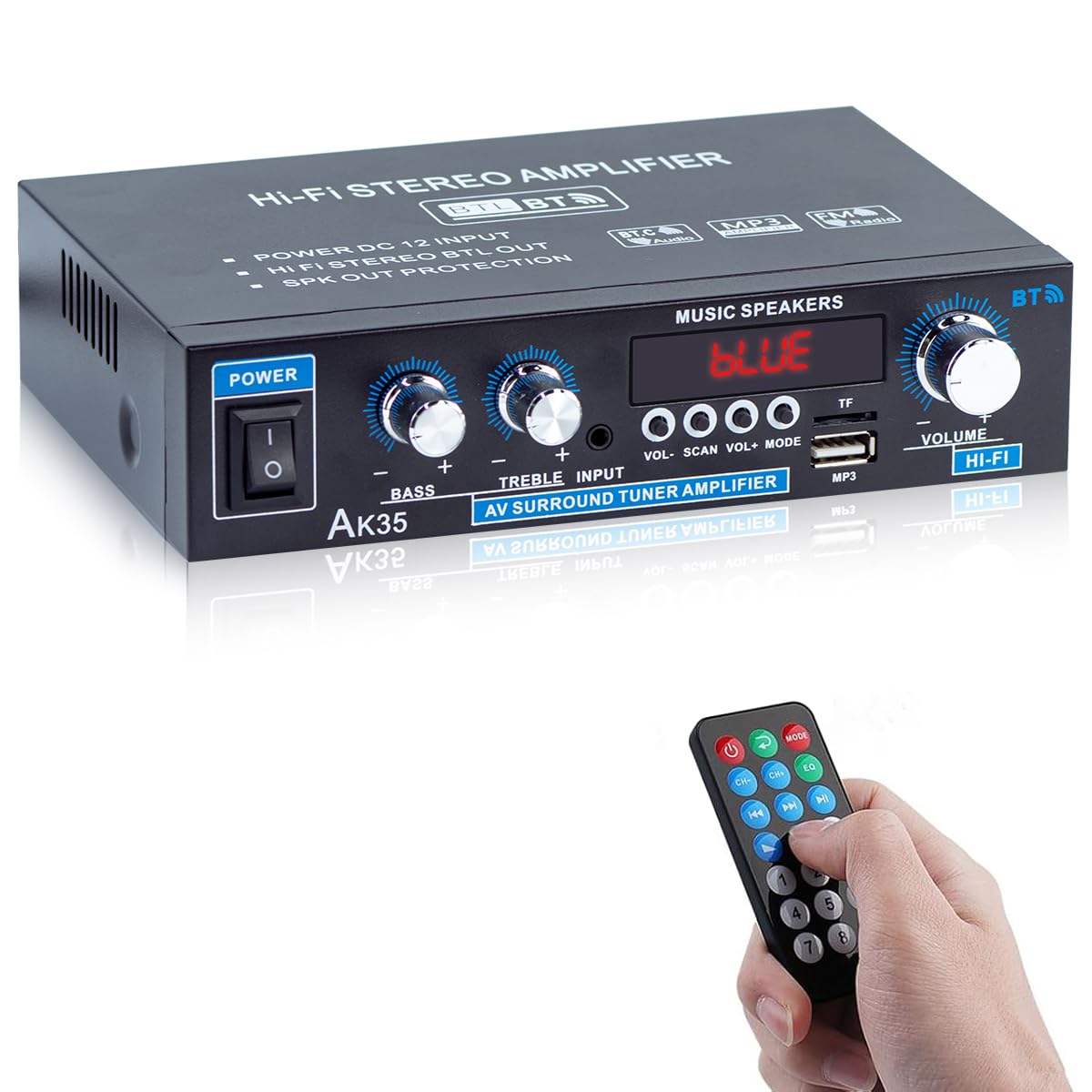 Bluetooth 5.0 Stereo Amplifier H197341