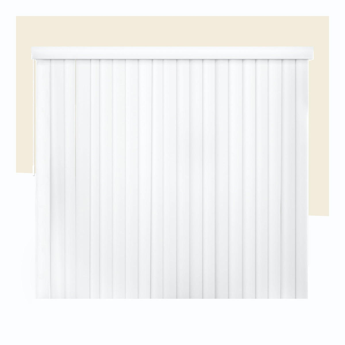 Vertical Blinds Oxford White Vinyl 78" W x 84" H M74993