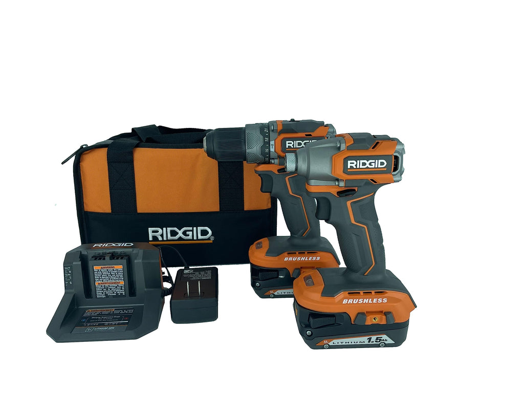 18V Brushless Cordless Hammer Drill and Impact Driver Combo Kit N607