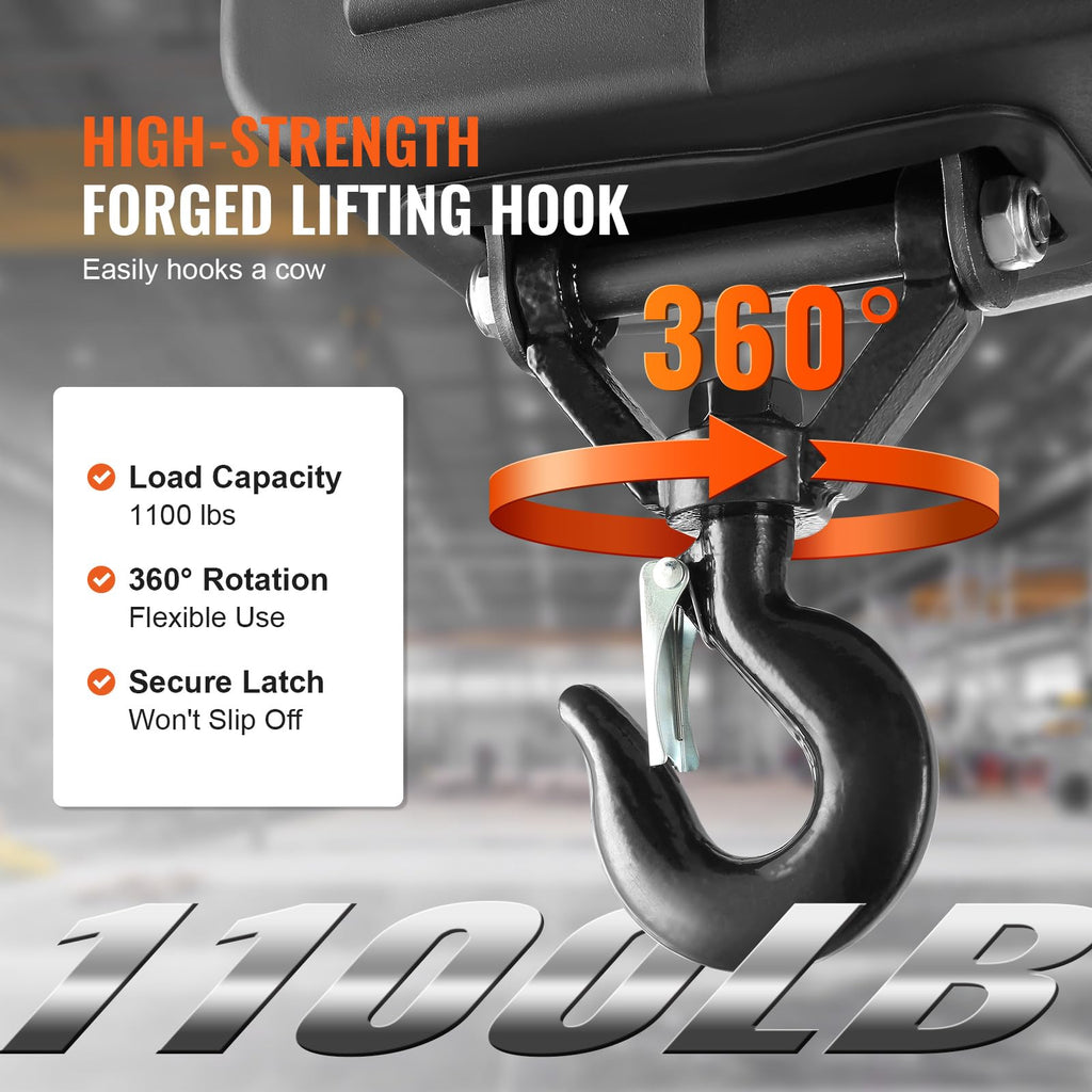 1500W Portable Electric Hoist Winch J548274
