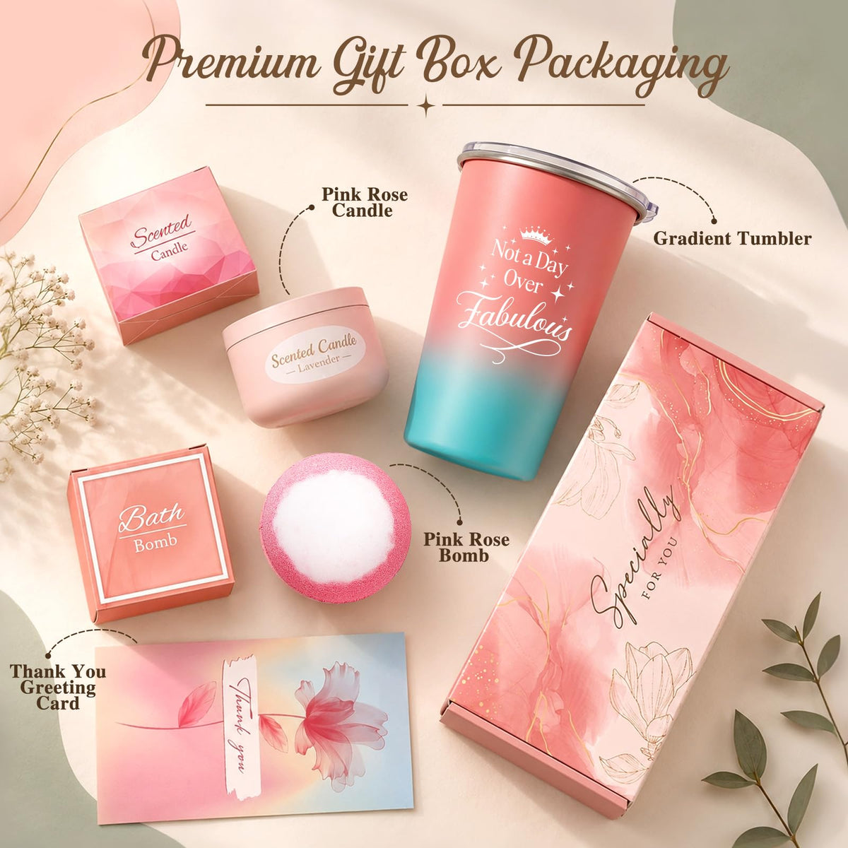 Pink Spa Gift Basket Set Q769