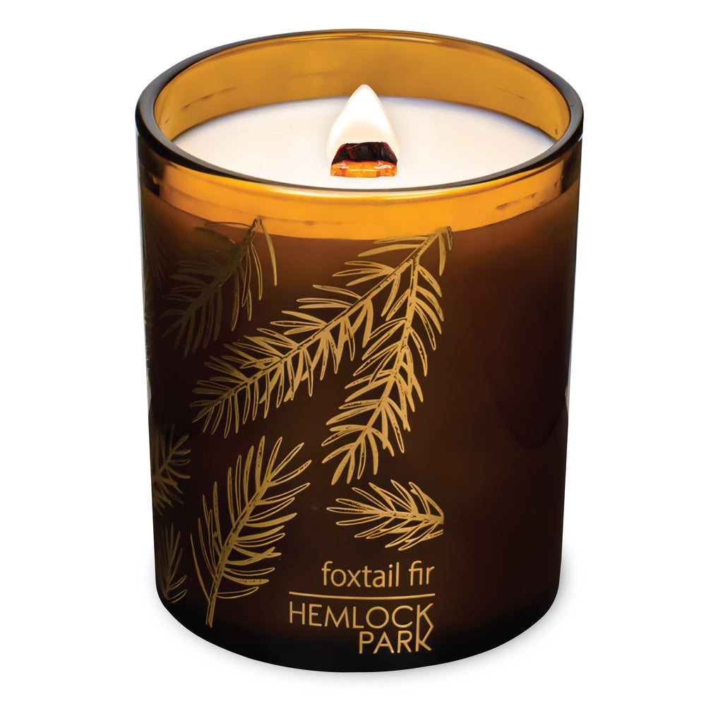 Amber & Gold Crackling Wood Wick Candle 7 oz W825567