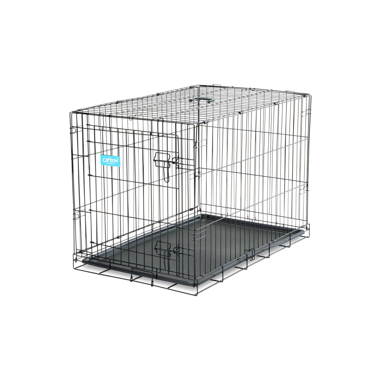 36" Foldable Metal Dog Crate with Removable Tray J9943