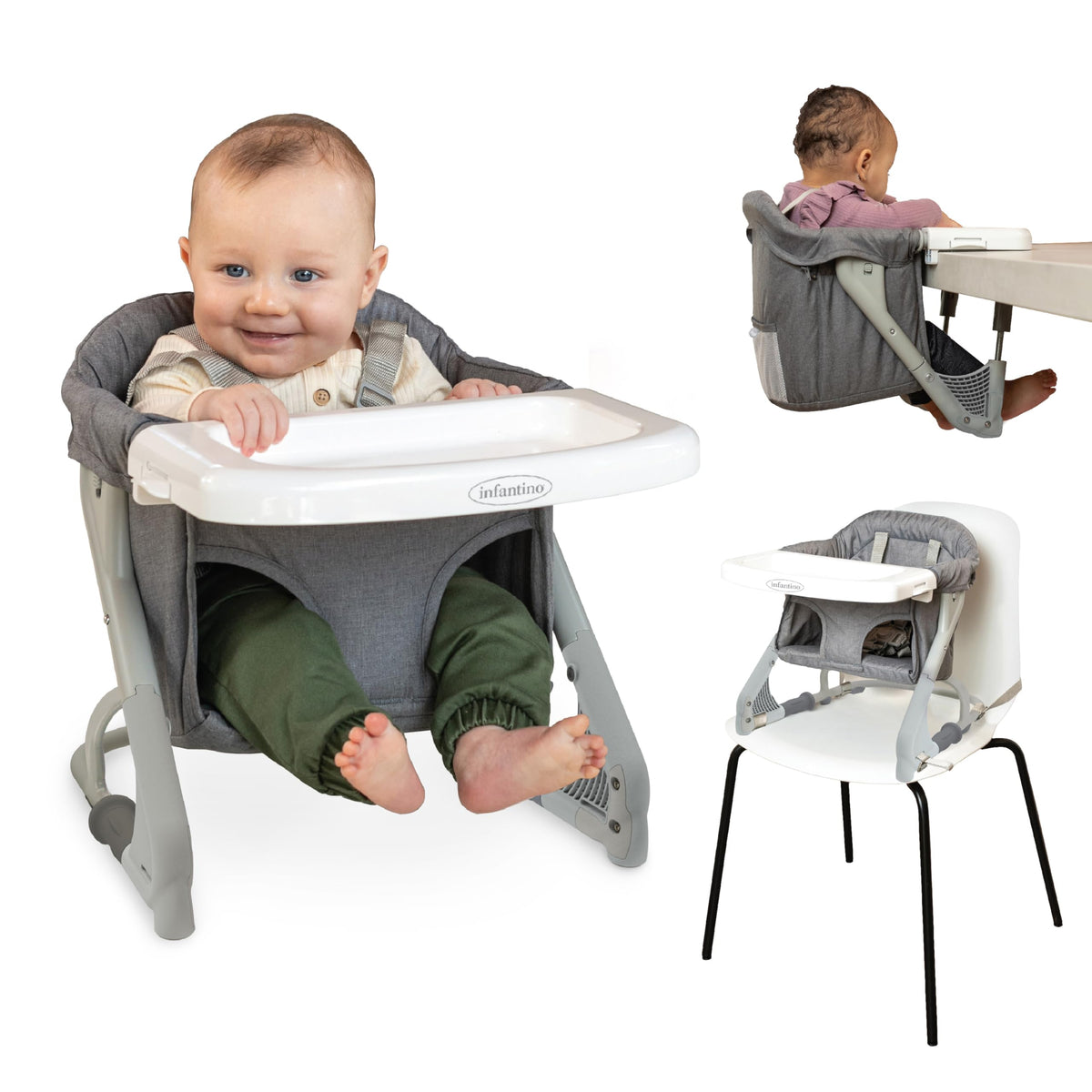 Gray Travel Booster High Chair & Seat K987525