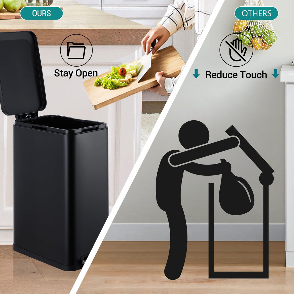 13.2 gal Stainless Steel Trash Can A30324