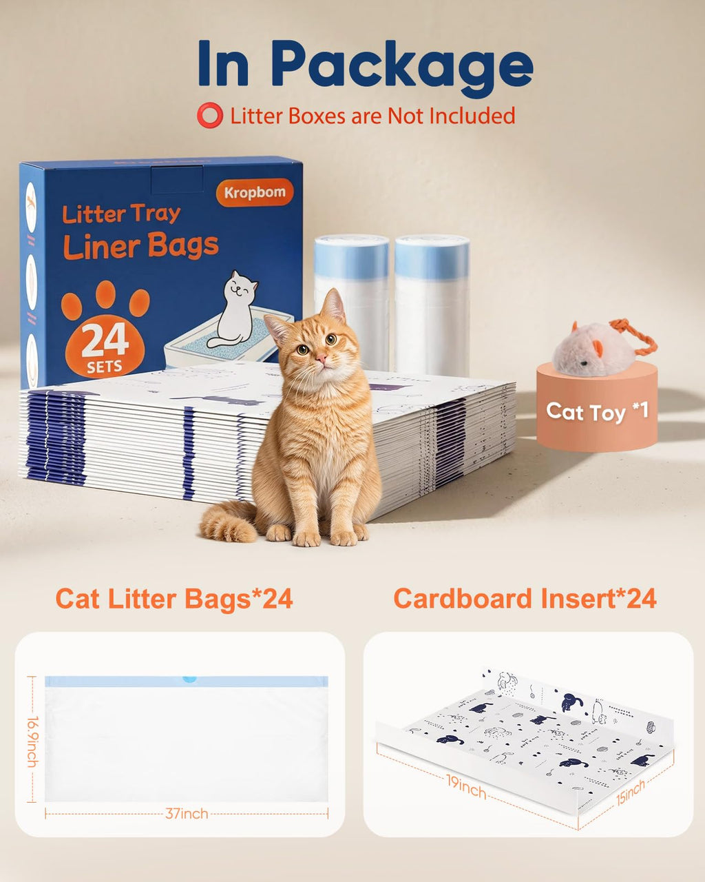 24 Pack Litter Box Liners W5338