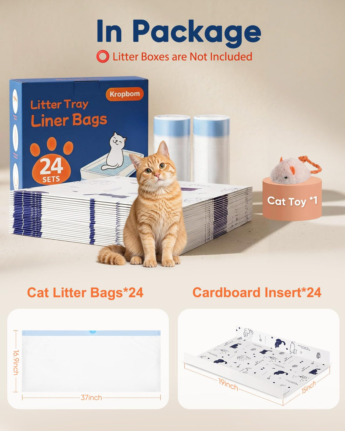 24 Pack Litter Box Liners W5338