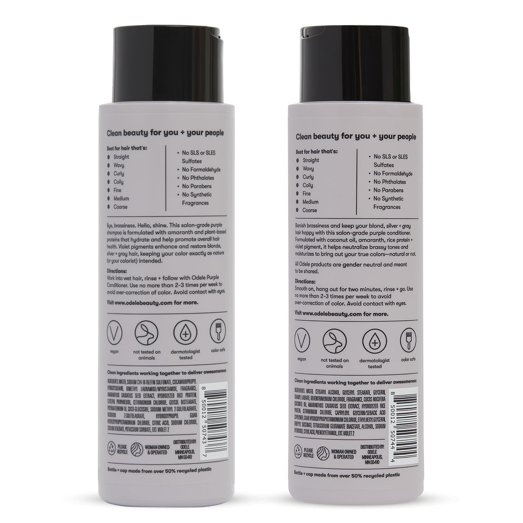 Sulfate-Free Purple Shampoo & Conditioner Set B48356