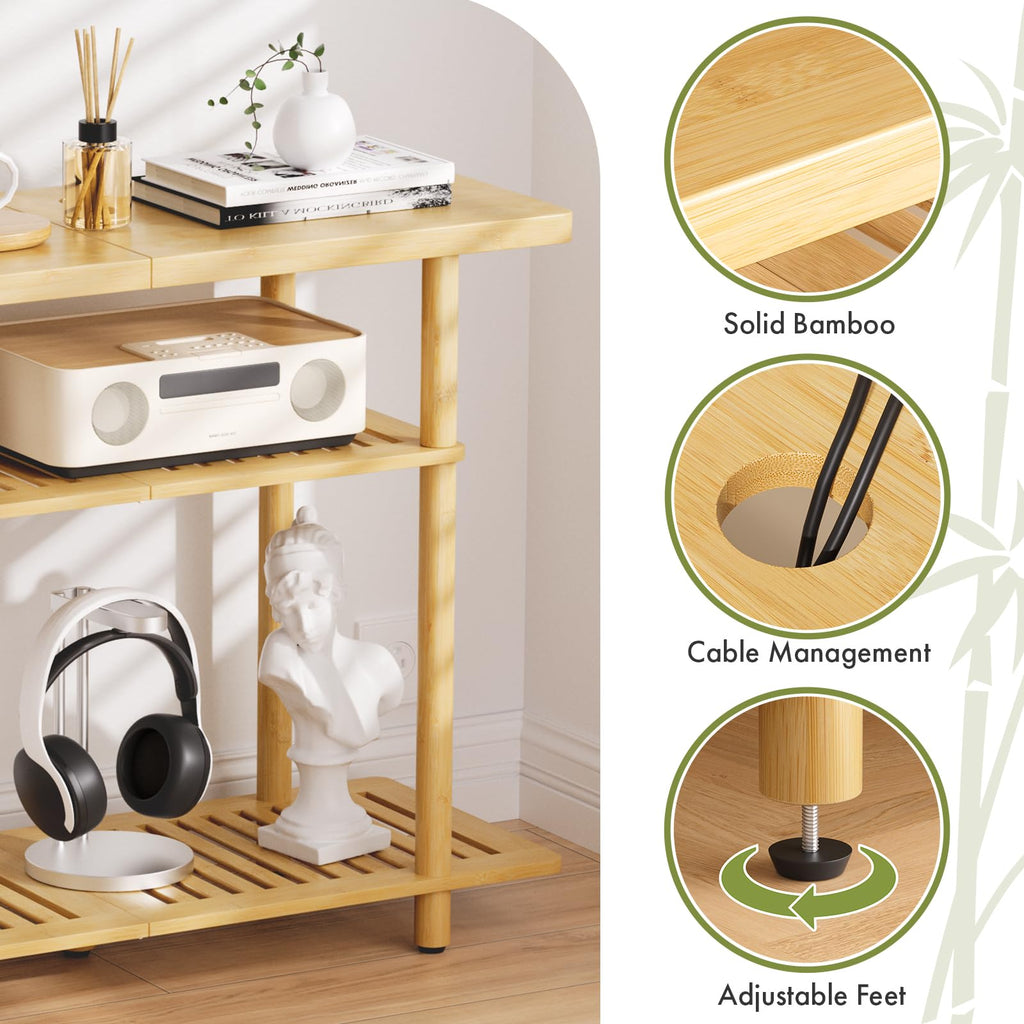 Bamboo 3-Tier TV Stand for up to 32 Inch C1308