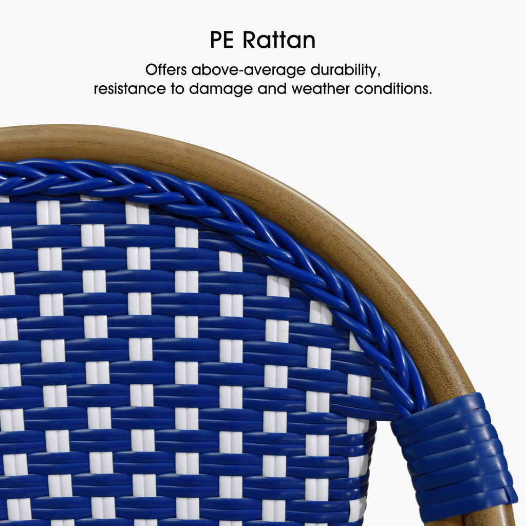 Set of 4 30" Rattan Bar Stools F436881