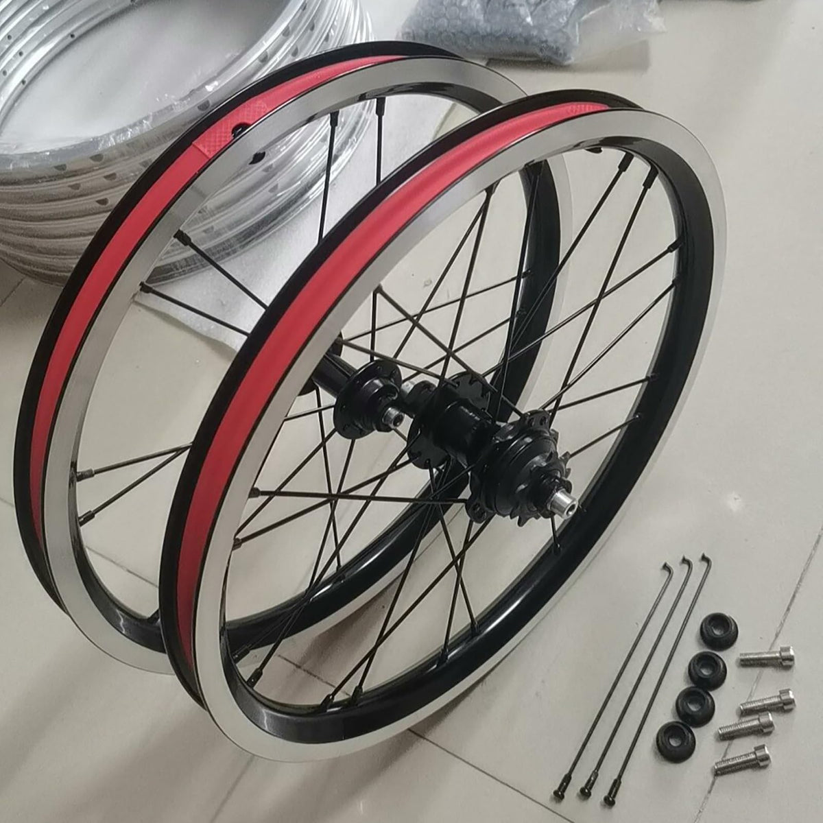 14inch 412 V-Brake Folding Bike Wheelset L7932