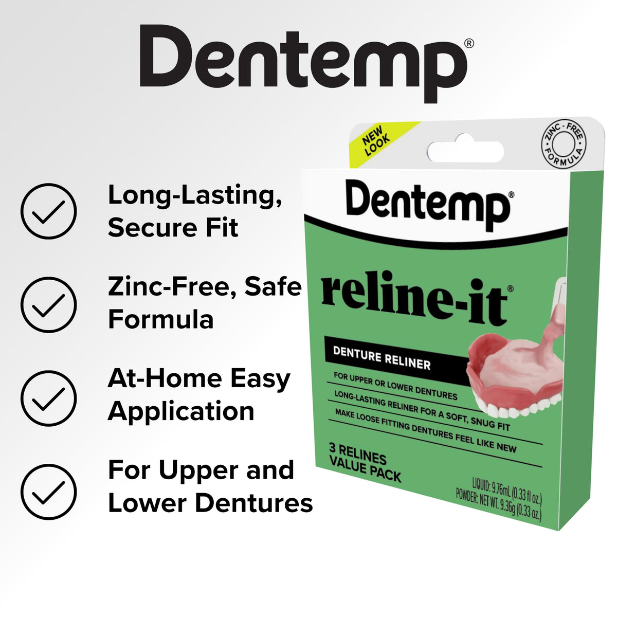 Denture Reline Kit 3 Pack E613