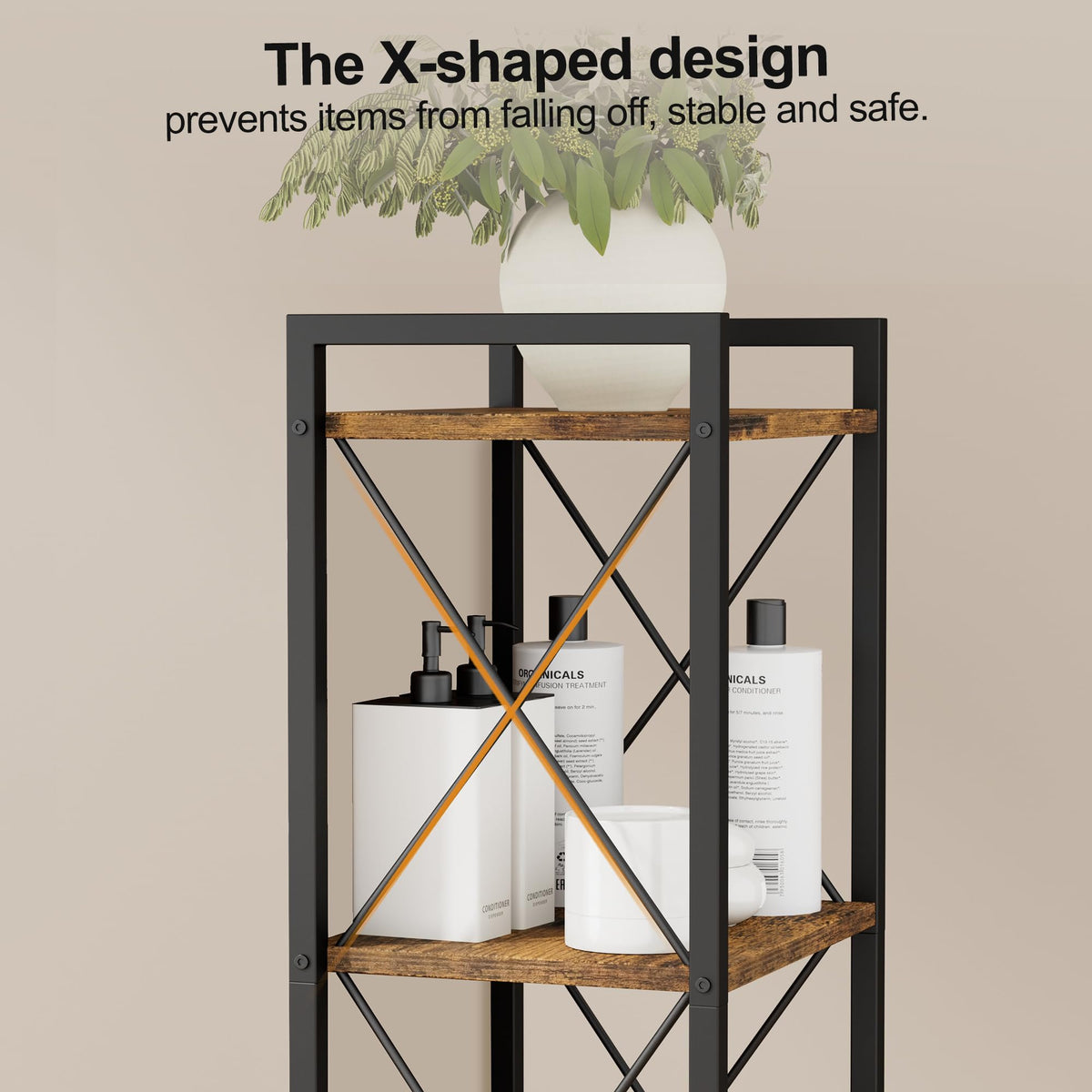 5 Tier Metal Bookshelf E972135