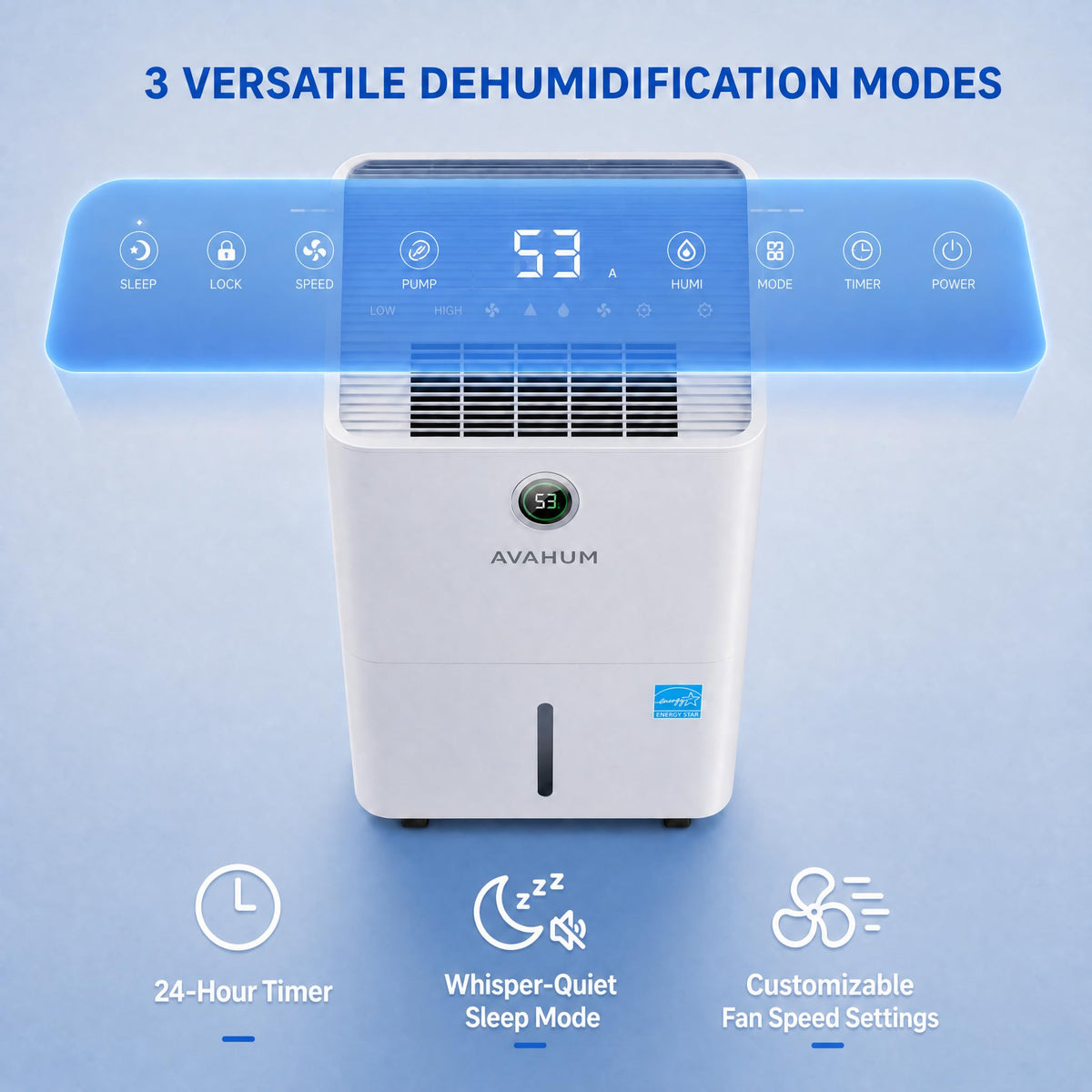 150 Pint Dehumidifier with Pump and Drain Hose X821